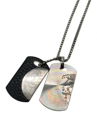 中古・古着通販】DIESEL (ディーゼル) ドッグタグネックレス シルバー