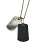 DIESEL (ディーゼル) ドッグタグネックレス シルバー：5000円