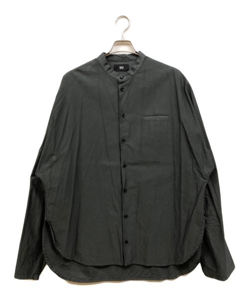 VU（ヴウ）VU (ヴウ) dyed stand collar shirt カーキ サイズ:2の古着・服飾アイテム