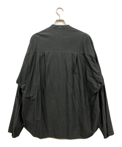 VU（ヴウ）VU (ヴウ) dyed stand collar shirt カーキ サイズ:2の古着・服飾アイテム