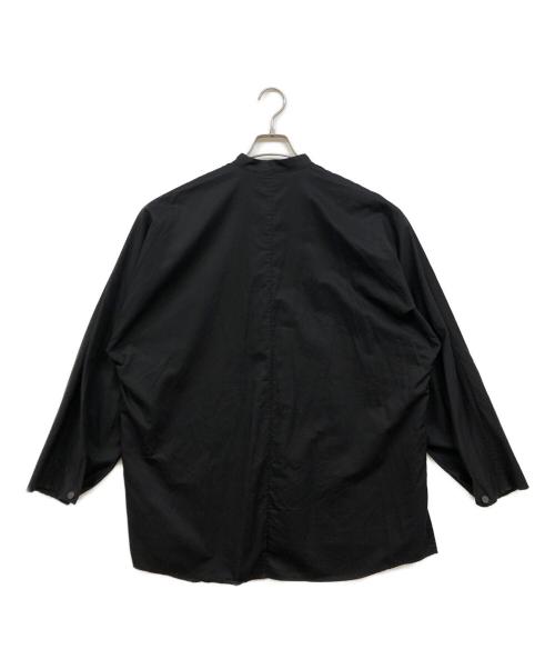 VU（ヴウ）VU (ヴウ) no collar shirt ブラック サイズ:1の古着・服飾アイテム