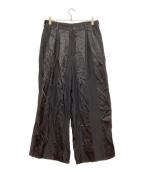 GROUND Yグラウンドワイ）の古着「ツータックワイドパンツ」｜ブラック