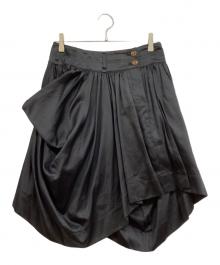 Vivienne Westwood RED LABEL（ヴィヴィアンウエストウッドレッドレーベル）の古着「イレヘムギャザースカート」｜ブラック