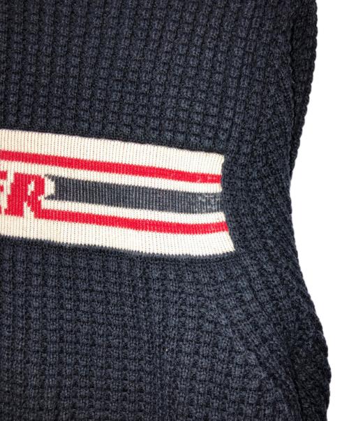 MONCLER（モンクレール）MONCLER (モンクレール) GIROCOLLO TRICOT ネイビー サイズ:Mの古着・服飾アイテム