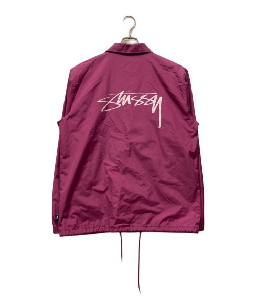 stussy（ステューシー）stussy (ステューシー) コーチジャケット ピンク サイズ:Lの古着・服飾アイテム