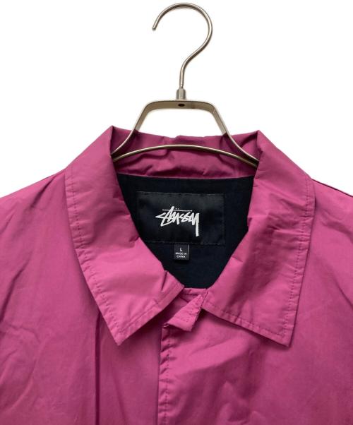 stussy（ステューシー）stussy (ステューシー) コーチジャケット ピンク サイズ:Lの古着・服飾アイテム