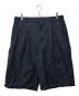 stussy（ステューシー）の古着「VOLUME PLEATED SHORT WRINKLED STRIPE」｜ネイビー