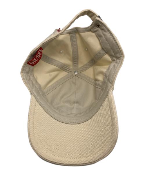 DIESEL（ディーゼル）DIESEL (ディーゼル) Baseball Cap アイボリーの古着・服飾アイテム