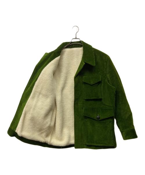 AMI Alexandre Mattiussi（アミアレクサンドルマテュッシ）AMI Alexandre Mattiussi (アミアレクサンドルマテュッシ) SHERPA-LINED SAFARI JACKET グリーン サイズ:Lの古着・服飾アイテム