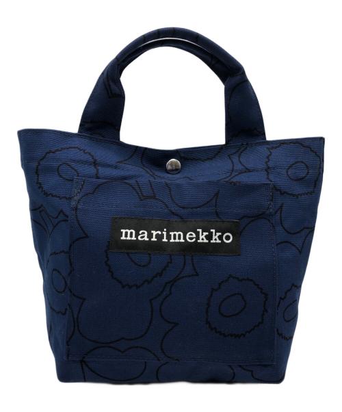 marimekko（マリメッコ）marimekko (マリメッコ) LUNCH BAG PIIRTO UNIKKO ブルーの古着・服飾アイテム