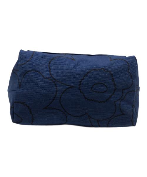 marimekko（マリメッコ）marimekko (マリメッコ) LUNCH BAG PIIRTO UNIKKO ブルーの古着・服飾アイテム