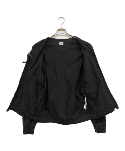 C.P COMPANY（シーピーカンパニー）C.P COMPANY (シーピーカンパニー) ロゴパッチジップアップジャケット ブラック サイズ:Mの古着・服飾アイテム