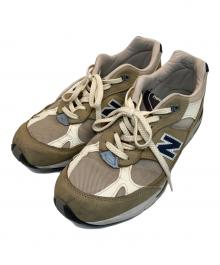 NEW BALANCE（ニューバランス）の古着「991ローカットスニーカー」｜ネイビー×ベージュ