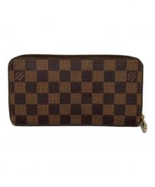 LOUIS VUITTON（ルイ ヴィトン）の古着「ダミエ ジッピー ウォレット」｜ブラウン