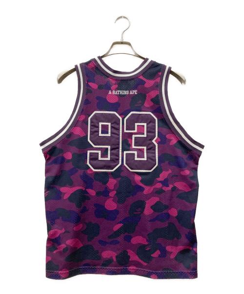 A BATHING APE（アベイシングエイプ）A BATHING APE (アベイシングエイプ) ノースリーブカットソー パープル サイズ:Sの古着・服飾アイテム