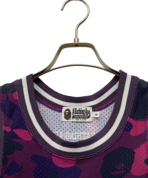 A BATHING APE（アベイシングエイプ）A BATHING APE (アベイシングエイプ) ノースリーブカットソー パープル サイズ:Sの古着・服飾アイテム
