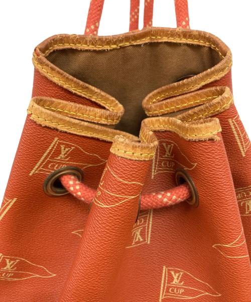 LOUIS VUITTON（ルイ ヴィトン）LOUIS VUITTON (ルイ ヴィトン) 巾着ショルダーバッグ オレンジの古着・服飾アイテム