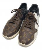 LOUIS VUITTONルイ ヴィトン）の古着「ランアウェイライン モノグラムスニーカー」｜ブラウン×ブラック