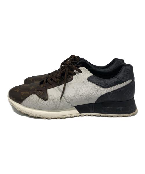 LOUIS VUITTON（ルイ ヴィトン）LOUIS VUITTON (ルイ ヴィトン) ランアウェイライン モノグラムスニーカー ブラウン×ブラック サイズ:9 1/2の古着・服飾アイテム