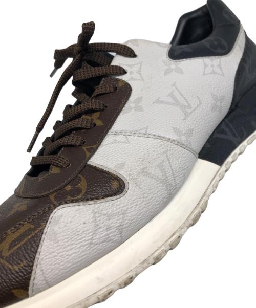 LOUIS VUITTON（ルイ ヴィトン）LOUIS VUITTON (ルイ ヴィトン) ランアウェイライン モノグラムスニーカー ブラウン×ブラック サイズ:9 1/2の古着・服飾アイテム