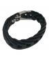 GUCCI (グッチ) レザーブレスレット ブラック：8000円