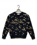 GUCCIグッチ）の古着「ロゴプリントスウェット」｜ブラック