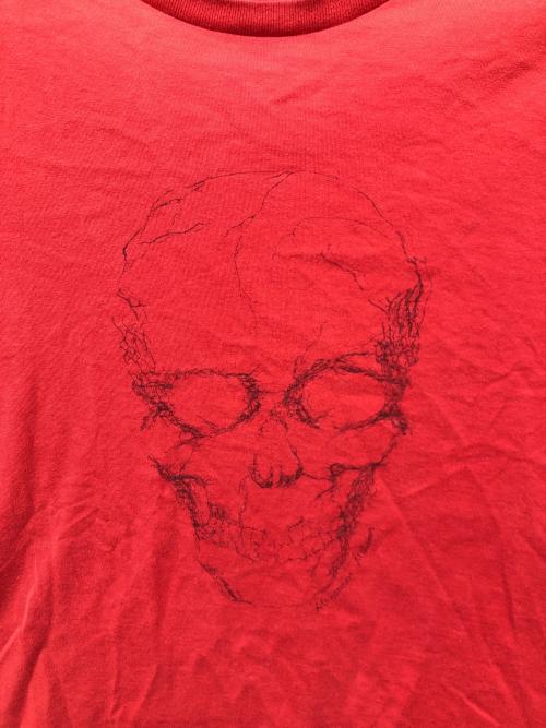 ALEXANDER McQUEEN（アレキサンダーマックイーン）ALEXANDER McQUEEN (アレキサンダーマックイーン) スカルTシャツ レッド サイズ:XSの古着・服飾アイテム