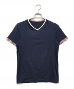 MONCLERモンクレール）の古着「MAGLIA SCOLLO tシャツ」｜ネイビー