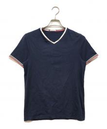 MONCLER（モンクレール）の古着「MAGLIA SCOLLO tシャツ」｜ネイビー