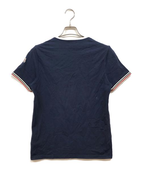 MONCLER（モンクレール）MONCLER (モンクレール) MAGLIA SCOLLO tシャツ ネイビー サイズ:Mの古着・服飾アイテム