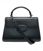 COACHコーチ）の古着「エライザ トップ ハンドル バッグ」｜ブラック