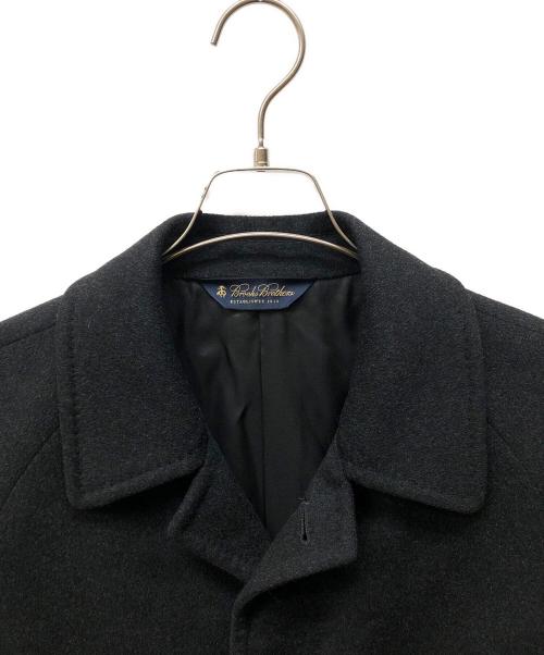 BROOKS BROTHERS（ブルックスブラザーズ）BROOKS BROTHERS (ブルックスブラザーズ) カシミヤ混比翼ステンカラーコート ブラック サイズ:36の古着・服飾アイテム