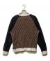 FENDI (フェンディ) FILA (フィラ) ズッカ柄ロゴスウェット ブラウン×ブラック サイズ:L：25000円