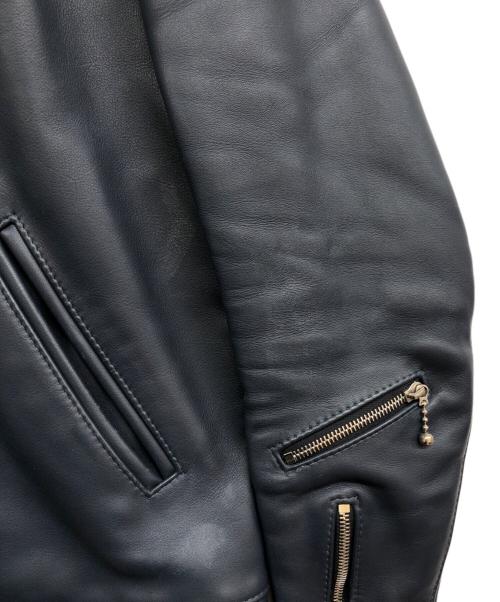Lewis Leathers（ルイスレザース）Lewis Leathers (ルイスレザース) 59 コルセア シングルライダースジャケット ネイビー サイズ:36の古着・服飾アイテム