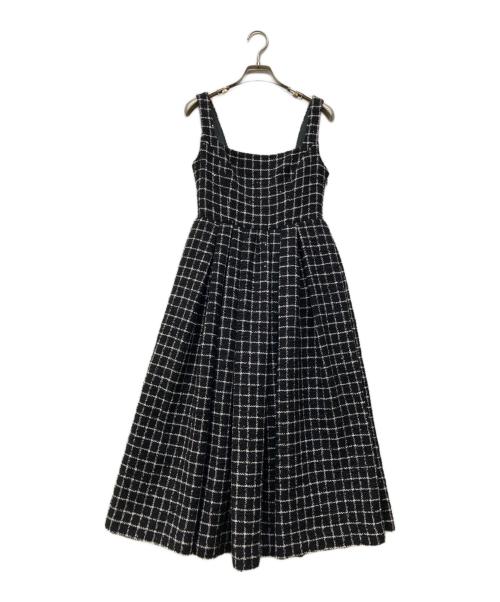 darich（ダーリッチ）Darich (ダーリッチ) ツイードボリュームワンピース ブラウン サイズ:FREE 未使用品の古着・服飾アイテム