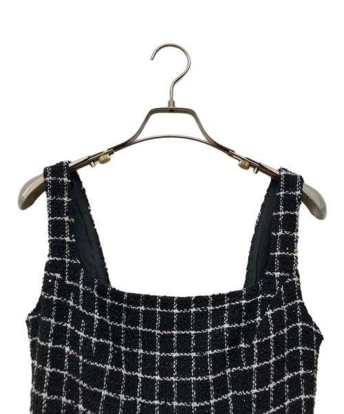 darich（ダーリッチ）Darich (ダーリッチ) ツイードボリュームワンピース ブラウン サイズ:FREE 未使用品の古着・服飾アイテム