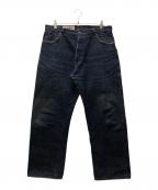 EVISU×YAMANEエヴィス×ヤマネ）の古着「Lot0014 カモメ＆キッキー刺繍 デニムパンツ」｜インディゴ