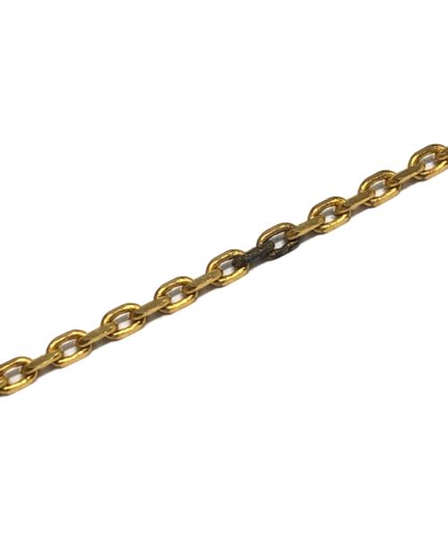 SERGE THORAVAL（セルジュトラヴァル）SERGE THORAVAL (セルジュトラヴァル) いつも Toujours ボタン ネックレス ゴールドの古着・服飾アイテム