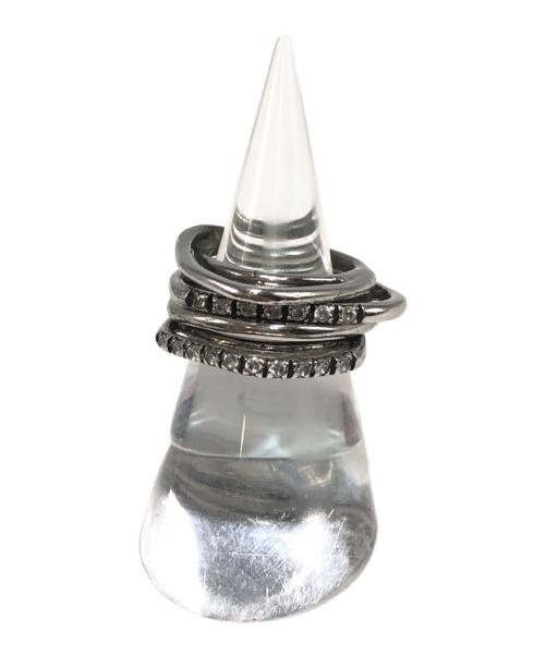 IOSSELLIANI（イオッセリアーニ）IOSSELLIANI (イオッセリアーニ) 4連 スタッキングリング サイズ:記載無し(実寸10号)の古着・服飾アイテム