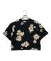 COACH (コーチ) フローラル クロップド シグネチャー スクリプト Tシャツ ブラック サイズ:M：8000円