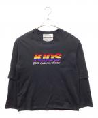 DAIRIKUダイリク）の古着「Layered T-Shirt」｜ブラック