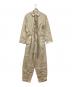 masu（エムエーエスユー）の古着「SLEEPING JUMP SUITS」｜ベージュ