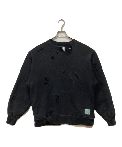 SSZ（エスエスズィー）SSZ (エスエスズィー) 23SS BORO CREW ブラック サイズ:Sの古着・服飾アイテム