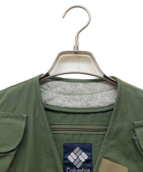 Columbia（コロンビア）Columbia (コロンビア) 80sフィッシングベスト グリーン サイズ:Mの古着・服飾アイテム