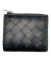 BOTTEGA VENETA (ボッテガベネタ) イントレチャート 二つ折りファスナーウォレット ブラック：45000円