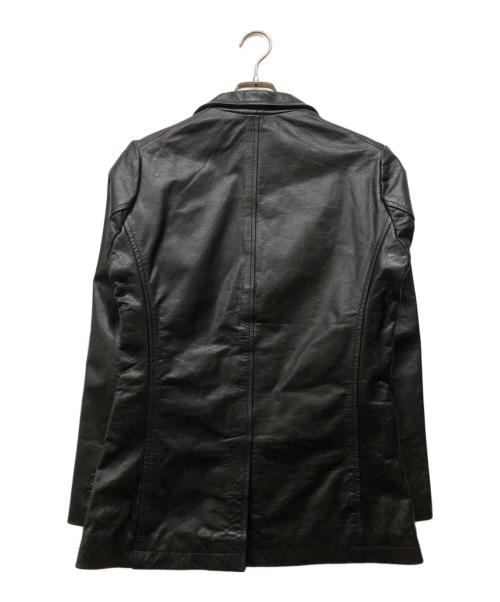 HORN WORKS（ホーンワークス）HORN WORKS (ホーンワークス) レザーテーラードジャケット ブラック サイズ:Mの古着・服飾アイテム