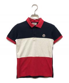 中古・古着通販】MONCLER (モンクレール) ブランド刺繍半袖ポロシャツ