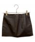MM6 Maison Margiela（エムエムシックスメゾンマルジェラ）の古着「レザーミニスカート」｜ブラウン