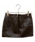 MM6 Maison Margiela (エムエムシックスメゾンマルジェラ) レザーミニスカート ブラウン サイズ:サイズ不明：15000円
