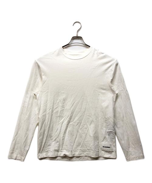 JIL SANDER+（ジルサンダープラス）JIL SANDER+ (ジルサンダープラス) ロングスリーブカットソー ホワイト サイズ:Mの古着・服飾アイテム